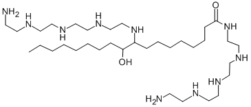 21-amino-N-[2-[[2-[[2-[(2-aminoethyl)amino]ethyl]amino]ethyl]amino]ethyl]-9-(1-hydroxynonyl)-9,12,15,18-tetraazahenicosanamide CAS#: 68298-14-6