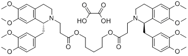 2(1H)-ISOQUINOLINEPROPANOIC ACID,1-[(3,4-DIMETHOXYPHENYL)METHYL]-3,4-DIHYDRO-6,7-DIMETHOXY-, 1,5-PENTANEDIYL ESTER, (R*,R*)-(-)-, ETHANEDIOATE CAS#: 64228-84-8