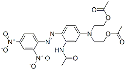 2,2'-[[3-acetamido-4-[(2,4-dinitrophenyl)azo]phenyl]imino]diethyl diacetate CAS#: 68391-47-9