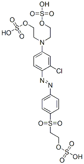 2,2'-[[3-chloro-4-[[4-[[2-(sulphooxy)ethyl]sulphonyl]phenyl]azo]phenyl]imino]bisethyl bis(hydrogensulphate) CAS#: 68399-92-8
