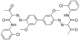 2,2'-[(3,3'-dimethoxy[1,1'-biphenyl]-4,4'-diyl)bis(azo)]bis[N-(2-chlorophenyl)-3-oxobutyramide] CAS#: 68703-78-6