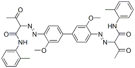 2,2'-[(3,3'-dimethoxy[1,1'-biphenyl]-4,4'-diyl)bis(azo)]bis[N-(2-methylphenyl)-3-oxobutyramide] CAS#: 7147-42-4