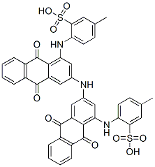 2,2'-[Iminobis[(9,10-dihydro-9,10-dioxoanthracene-3,1-diyl)imino]]bis[5-methylbenzenesulfonic acid] CAS#: 6358-61-8
