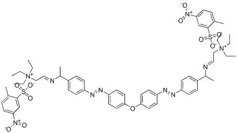 2,2'-[oxybis[p-phenyleneazo-p-phenylene(ethylimino)]]bis[tetraethylammonium] bis(4-nitrotoluene-2-sulphonate) CAS#: 64490-86-4