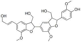 2,2',3,3'-Tetrahydro-2'-(4-hydroxy-3-methoxyphenyl)-5-(3-hydroxy-1-propenyl)-7,7'-dimethoxy-2,5'-bi(benzofuran)-3,3'-dimethanol CAS#: 69985-36-0