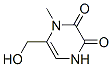 2,3-Pyrazinedione,  1,4-dihydro-6-(hydroxymethyl)-1-methyl- CAS#: 61481-37-6