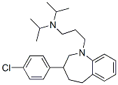 2,3,4,5-Tetrahydro-3-(p-chlorophenyl)-1-[3-(diisopropylamino)propyl]-1H-1-benzazepine CAS#: 64058-63-5