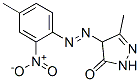 2,4-dihydro-5-methyl-4-[(4-methyl-2-nitrophenyl)azo]-3H-pyrazol-3-one CAS#: 6358-49-2