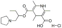 2,4,6-trimethyl-5-(1-pyrrolidin-1-ylbutan-2-yloxycarbonyl)-1,4-dihydro pyridine-3-carboxylic acid hydrochloride CAS#: 65238-77-9