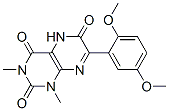 2,4,6(3H)-Pteridinetrione, 7-(2,5-dimethoxyphenyl)-1,5-dihydro-1,3-dimethyl- CAS#: 65158-53-4