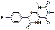 2,4,6(3H)-Pteridinetrione,  7-(4-bromophenyl)-1,5-dihydro-1,3-dimethyl- CAS#: 65158-49-8