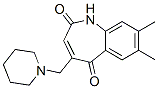 2,5-Dihydro-7,8-dimethyl-2,5-dioxo-4-(piperidinomethyl)-1H-1-benzazepine CAS#: 69353-32-8