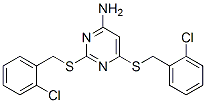 2,6-bis[(2-chlorophenyl)methylsulfanyl]pyrimidin-4-amine CAS#: 6299-26-9