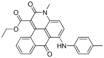 2,7-Dihydro-3-methyl-6-[(4-methylphenyl)amino]-2,7-dioxo-3H-dibenz[f,ij]isoquinoline-1-carboxylic acid ethyl ester CAS#: 63059-39-2