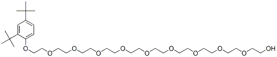 29-[2,4-Bis(1,1-dimethylethyl)phenoxy]-3,6,9,12,15,18,21,24,27-nonaoxanonacosan-1-ol CAS#: 68214-69-7