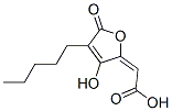 [(2E)-3-Hydroxy-5-oxo-4-pentyl-2,5-dihydrofuran-2-ylidene]acetic acid CAS#: 66521-20-8