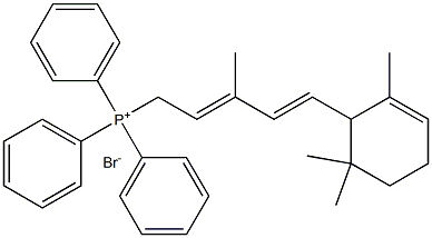 [(2E,4E)-3-Methyl-5-(2,6,6-trimethyl-2-cyclohexen-1-yl)-2,4-pentadien-1-yl](triphenyl)phosphonium bromide CAS#: 62285-98-7