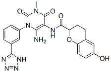 2H-1-Benzopyran-2-carboxamide,  N-[6-amino-1,2,3,4-tetrahydro-3-methyl-2,4-dioxo-1-[3-(1H-tetrazol-5-yl)phenyl]-5-pyrimidinyl]-3,4-dihydro-6-hydroxy- CAS#: 566921-68-4