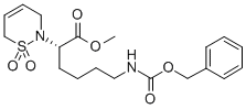 2H-1,2-THIAZINE-2-ACETIC ACID, 3,6-DIHYDRO-ALPHA-[4-[[(PHENYLMETHOXY)CARBONYL]AMINO]BUTYL]-, METHYL ESTER, 1,1-DIOXIDE, (ALPHAS) CAS#: 515130-23-1