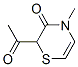 2H-1,4-Thiazin-3(4H)-one, 2-acetyl-4-methyl- (9CI) CAS#: 177421-80-6
