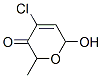 2H-Pyran-3(6H)-one, 4-chloro-6-hydroxy-2-methyl- CAS#: 66187-15-3