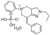 2H-Pyrazolo(4,3-c)pyridine, 3,3a,4,5,6,7-hexahydro-5-methyl-5-phenyl-7 -(phenylmethylene)-2-propyl-, phosphate, hydrate (1:1:1) CAS#: 69194-32-7