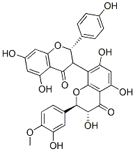 (2R,3R)-8-[(2S,3R)-5,7-dihydroxy-2-(4-hydroxyphenyl)-4-oxo-chroman-3-yl]-3,5,7-trihydroxy-2-(3-hydroxy-4-methoxy-phenyl)chroman-4-one CAS#: 68705-66-8