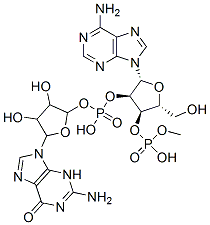 [(2R,3S,4R,5R)-5-(2-amino-6-oxo-3H-purin-9-yl)-3,4-dihydroxyoxolan-2-yl]methyl [(2R,3R,4R,5R)-5-(6-aminopurin-9-yl)-2-(hydroxymethyl)-4-phosphonooxyoxolan-3-yl] hydrogen phosphate CAS#: 65331-78-4