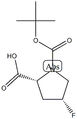 (2R,4R)-1-[(tert-butoxy)carbonyl]-4-fluoropyrrolidine-2-carboxylic acid CAS#: 681128-51-8