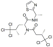(2R,4S)-5,5,5-Trichloro-4-methyl-2-[methyl[(S)-4,4,4-trichloro-3-methyl-1-oxobutyl]amino]-N-[(S)-1-(2-thiazolyl)ethyl]pentanamide CAS#: 67528-34-1