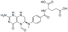 (2S)-2-[[4-[[(6S)-2-amino-5-formyl-4-oxo-1,6,7,8-tetrahydropteridin-6- yl]methylamino]benzoyl]amino]pentanedioic acid CAS#: 68538-85-2