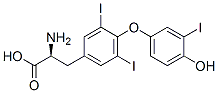 (2S)-2-amino-3-[4-(4-hydroxy-3-iodo-phenoxy)-3,5-diiodo-phenyl]propanoic acid CAS#: 7013-53-8