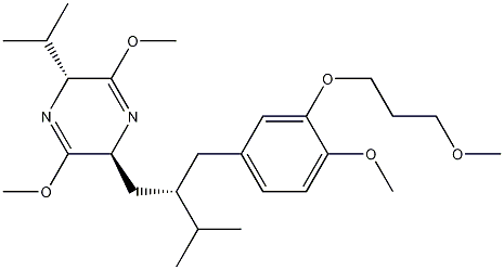 (2S,5R)-2,5-Dihydro-3,6-dimethoxy-2-[(2S)-2-[[4-methoxy-3-(3-methoxypropoxy)phenyl]methyl]-3-methylbutyl]-5-(1-methylethyl)pyrazine CAS#: 656241-17-7