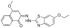 (2Z)-2-[(6-ethoxybenzothiazol-2-yl)hydrazinylidene]-4-methoxy-naphthal en-1-one CAS#: 6467-83-0
