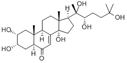 (2a,3a,5a,22R)-2,3,14,20,22,25-Hexahydroxycholest-7-en-6-one CAS#: 698975-64-3