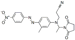 3-[[1-(2,5-dioxopyrrolidin-1-yl)ethyl][3-methyl-4-[(4-nitrophenyl)azo]phenyl]amino]propiononitrile CAS#: 63467-16-3