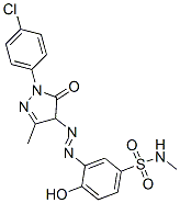 3-[[1-(4-chlorophenyl)-4,5-dihydro-3-methyl-5-oxo-1H-pyrazol-4-yl]azo]-4-hydroxy-N-methylbenzenesulphonamide CAS#: 68227-56-5
