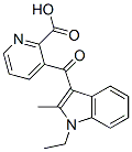 3-[(1-Ethyl-2-methyl-1H-indol-3-yl)carbonyl]-2-pyridinecarboxylic acid CAS#: 61433-54-3