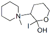 3-(1-methyl-3,4,5,6-tetrahydro-2H-pyridin-1-yl)oxan-2-ol iodide CAS#: 64647-14-9