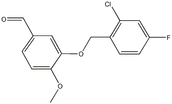 3-[(2-CHLORO-4-FLUOROBENZYL)OXY]-4-METHOXYBENZALDEHYDE CAS#: 588681-50-9
