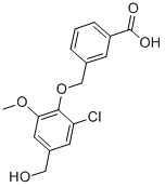 3-[[2-CHLORO-4-(HYDROXYMETHYL)-6-METHOXYPHENOXY]METHYL]-BENZOIC ACID CAS#: 693270-48-3
