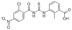 3-[[[(2-CHLORO-4-NITROBENZOYL)AMINO]THIOXOMETHYL]AMINO]-2-METHYL-BENZOIC ACID CAS#: 530155-14-7
