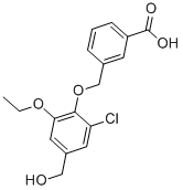 3-[[2-CHLORO-6-ETHOXY-4-(HYDROXYMETHYL)PHENOXY]METHYL]-BENZOIC ACID CAS#: 693814-38-9