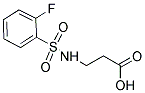 3-(2-FLUORO-BENZENESULFONYLAMINO)-PROPIONIC ACID CAS#: 613657-21-9