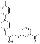 3'-[2-Hydroxy-3-[4-(p-tolyl)piperazino]propoxy]acetophenone CAS#: 63990-52-3