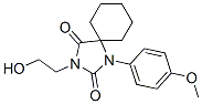 3-(2-Hydroxyethyl)-1-(p-methoxyphenyl)-1,3-diazaspiro[4.5]decane-2,4-dione CAS#: 741-39-9