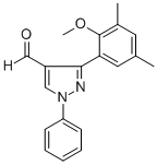 3-(2-METHOXY-3,5-DIMETHYLPHENYL)-1-PHENYL-1H-PYRAZOLE-4-CARBALDEHYDE CAS#: 618098-89-8