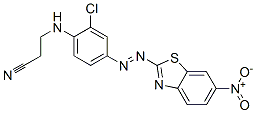 3-[[2-chloro-4-[(6-nitro-2-benzothiazolyl)azo]phenyl]amino]propiononitrile CAS#: 61488-78-6