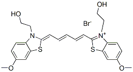3-(2-hydroxyethyl)-2-[5-[3-(2-hydroxyethyl)-6-methoxy-3H-benzothiazol-2-ylidene]penta-1,3-dienyl]-6-methoxybenzothiazolium bromide CAS#: 63815-82-7