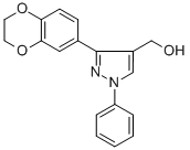 (3-(2,3-DIHYDROBENZO[B][1,4]DIOXIN-7-YL)-1-PHENYL-1H-PYRAZOL-4-YL)METHANOL CAS#: 618383-31-6